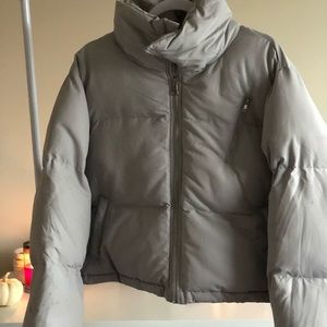 Funnel neck puffer jacket